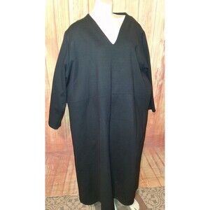 Junonia Black 3/4 Sleeve V-neck Dress Sz 3X